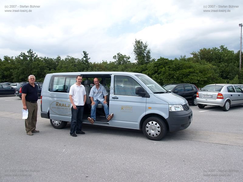 unser Transferbus vom Flughafen Mali Losinj zur Fhre nach Valbiska