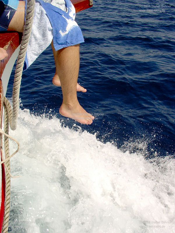 auf Tour mit Kapit�n Mate auf Insel Losinj / Kroatien