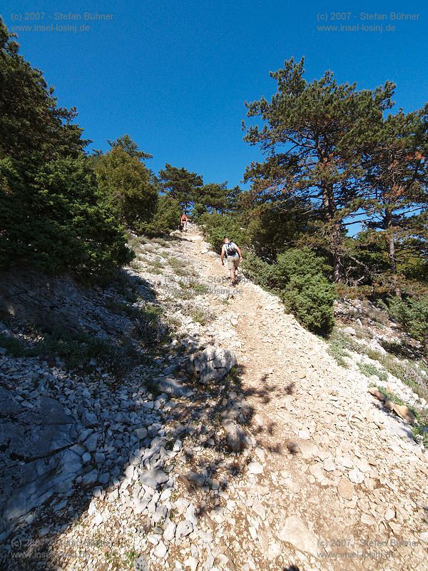 der Gebirgszug des Osorscica bei Nerezine / Osor auf der Insel Losinj