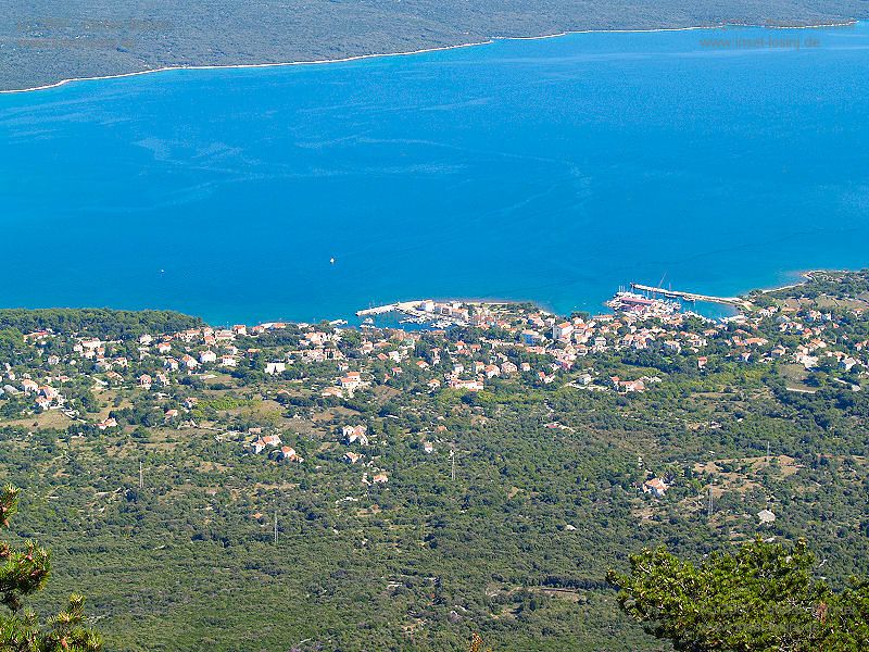 der Gebirgszug des Osorscica bei Nerezine / Osor auf der Insel Losinj