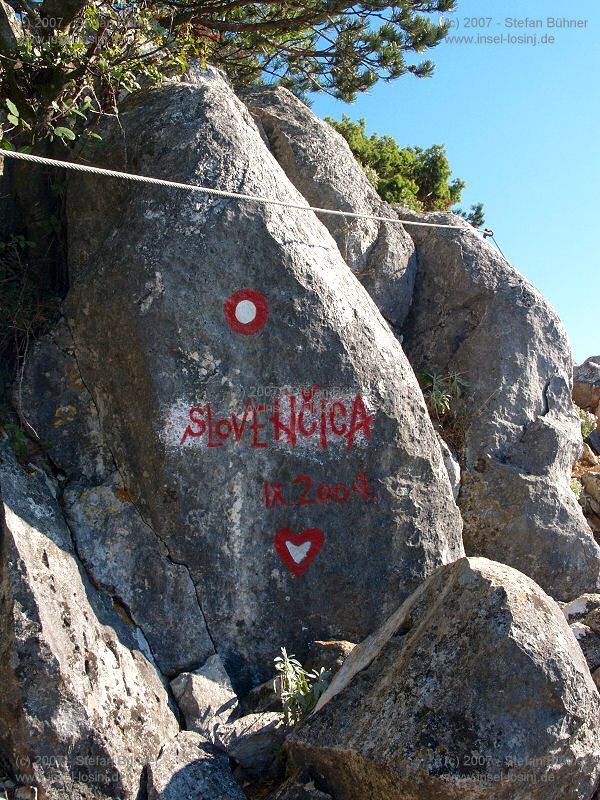 der Gebirgszug des Osorscica bei Nerezine / Osor auf der Insel Losinj