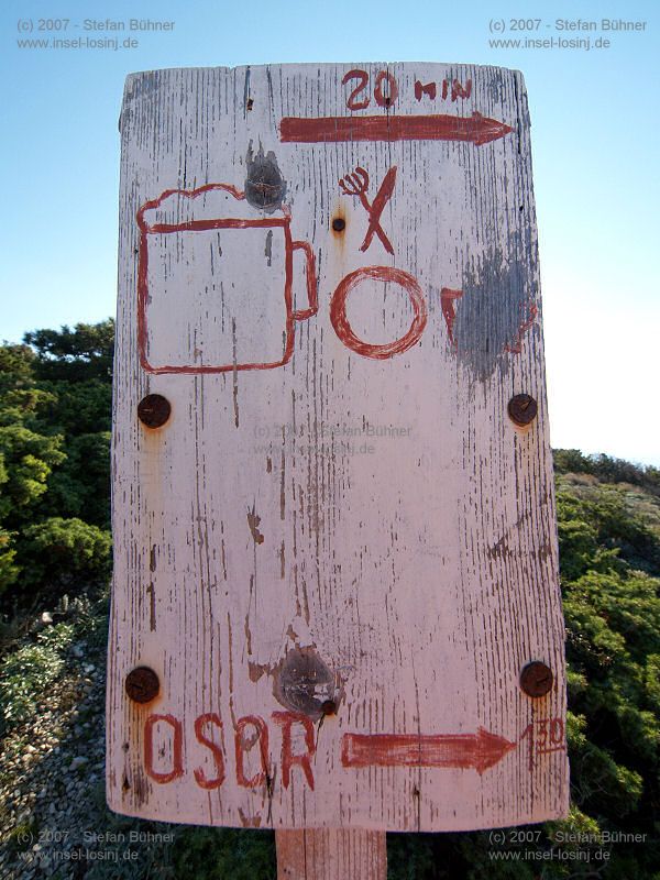 der Gebirgszug des Osorscica bei Nerezine / Osor auf der Insel Losinj