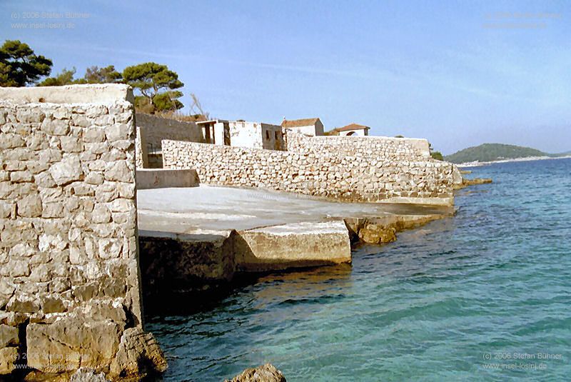 das ehemalige Strandbad des Kinderkurheims in Veli Losinj